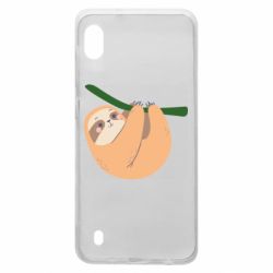Чехол для Samsung A10 Sloth on a branch - PrintSalon