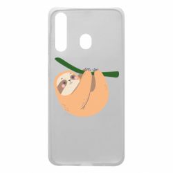 Чехол для Samsung A60 Sloth on a branch - PrintSalon