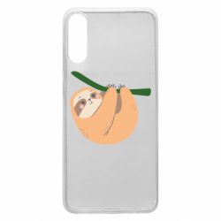 Чехол для Samsung A70 Sloth on a branch - PrintSalon