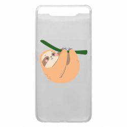 Чехол для Samsung A80 Sloth on a branch - PrintSalon