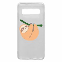 Чехол для Samsung S10 Sloth on a branch - PrintSalon