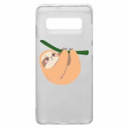 Чехол для Samsung S10+ Sloth on a branch - PrintSalon