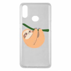 Чехол для Samsung A10s Sloth on a branch - PrintSalon
