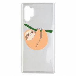 Чехол для Samsung Note 10 Plus Sloth on a branch - PrintSalon