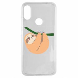 Чехол для Xiaomi Redmi Note 7 Sloth on a branch - PrintSalon