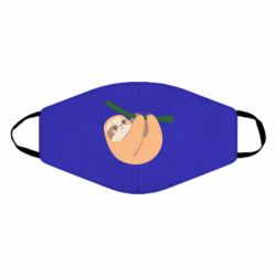 Маска многоразовая Sloth on a branch - PrintSalon