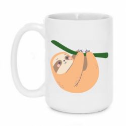Чашка 420ml Sloth on a branch - PrintSalon