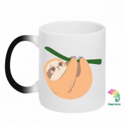 Чашка-хамелеон Sloth on a branch - PrintSalon