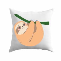 Подушка Sloth on a branch - PrintSalon