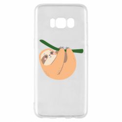 Чехол для Samsung S8 Sloth on a branch - PrintSalon