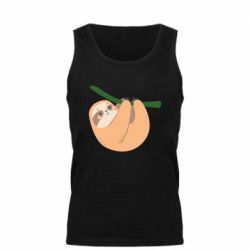 Мужская майка Sloth on a branch - PrintSalon