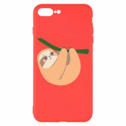 Чехол для iPhone 8 Plus Sloth on a branch - PrintSalon
