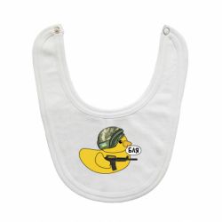 Слюнявчик Боевая утка-PrintSalon Слюнявчик Боевая утка