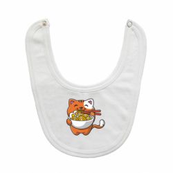 Слюнявчик  Cat and Ramen - PrintSalon