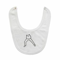 Слюнявчик  Cat in pants - PrintSalon