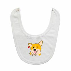 Слюнявчик  Cute Corgi Puppy - PrintSalon