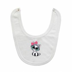 Слюнявчик  Cute raccoon - PrintSalon