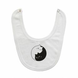 Слюнявчик  Cute yin yang cats - PrintSalon