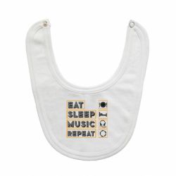 Слюнявчик  Eat sleep dj repeat.