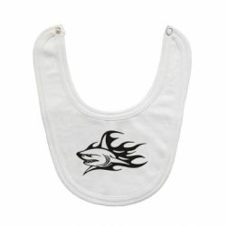 Слюнявчик  Flaming shark - PrintSalon