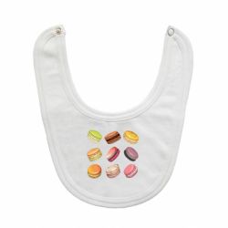 Слюнявчик  Французский макарун - PrintSalon