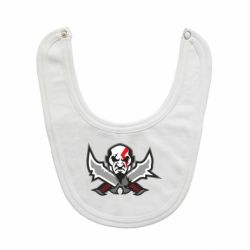 Слюнявчик  God of war Kratos vector - PrintSalon