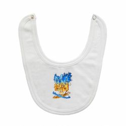 Слюнявчик  Горящий гербу Украины - PrintSalon