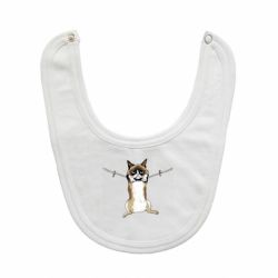 Слюнявчик  Grumpy Cat On The Rope - PrintSalon