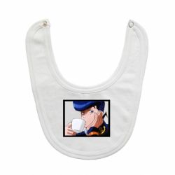 Слюнявчик  Higashikata Josuke drinking tea - PrintSalon