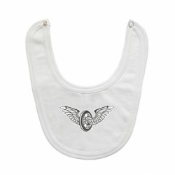 Слюнявчик  Колесо и крылья - PrintSalon