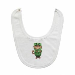 Слюнявчик  Кот Майнкрафт - PrintSalon