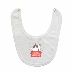 Слюнявчик  Meowy Christmas ( present box ) - PrintSalon