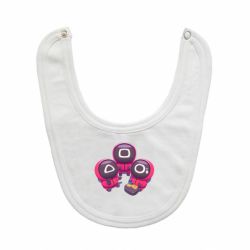 Слюнявчик  Милые солдаты из игры в кальмара - PrintSalon