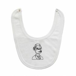 Слюнявчик  Обезьяна в виртуальных очках - PrintSalon