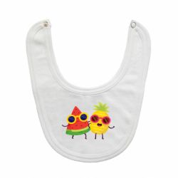 Слюнявчик  Pineapple with watermelon - PrintSalon