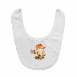 Слюнявчик  Проезжая осень - PrintSalon