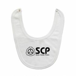 Слинявчик SCP logo text - PrintSalon