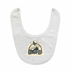 Слюнявчик  Skull and Bike - PrintSalon