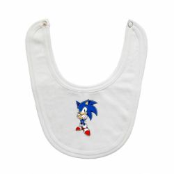 Слюнявчик  Sonic with smile - PrintSalon