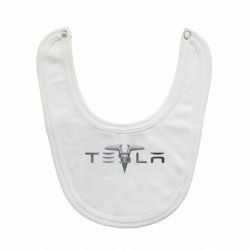 Слюнявчик  Tesla Car logo