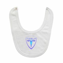 Слюнявчик  Tesla logo gradient - PrintSalon