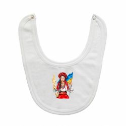 Слюнявчик  Украинская девушка в венку