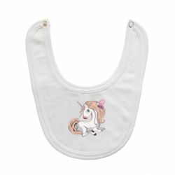 Слюнявчик  Unicorn with bow tie - PrintSalon