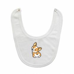 Слюнявчик  Winking Corgi - PrintSalon