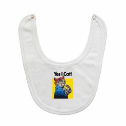 Слюнявчик  Yes I Cat - PrintSalon