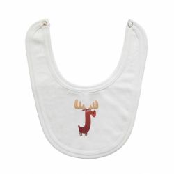 Слюнявчик  Забавный олень - PrintSalon