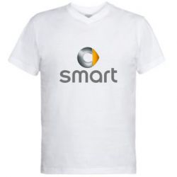Мужская футболка  с V-образным вырезом Smart 2 - PrintSalon