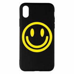 Чехол для iPhone X/Xs Смайлик - PrintSalon