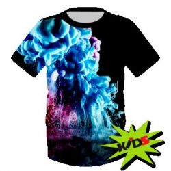 Детская 3D футболка Smoke-PrintSalon Детская 3D футболка Smoke