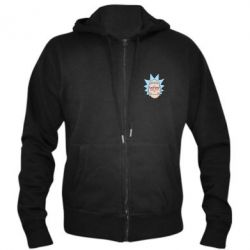 Мужское худи на молнии Smoky Rick - PrintSalon